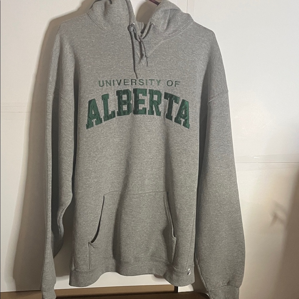 π90βs Russell Athletic University of Alberta Hoodie XL - Picture 1 of 5